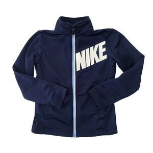 Nike Track Jacket Boys 4T Nike Windrunner Full-Zip Blue White Swoosh 3-4 Toddler
